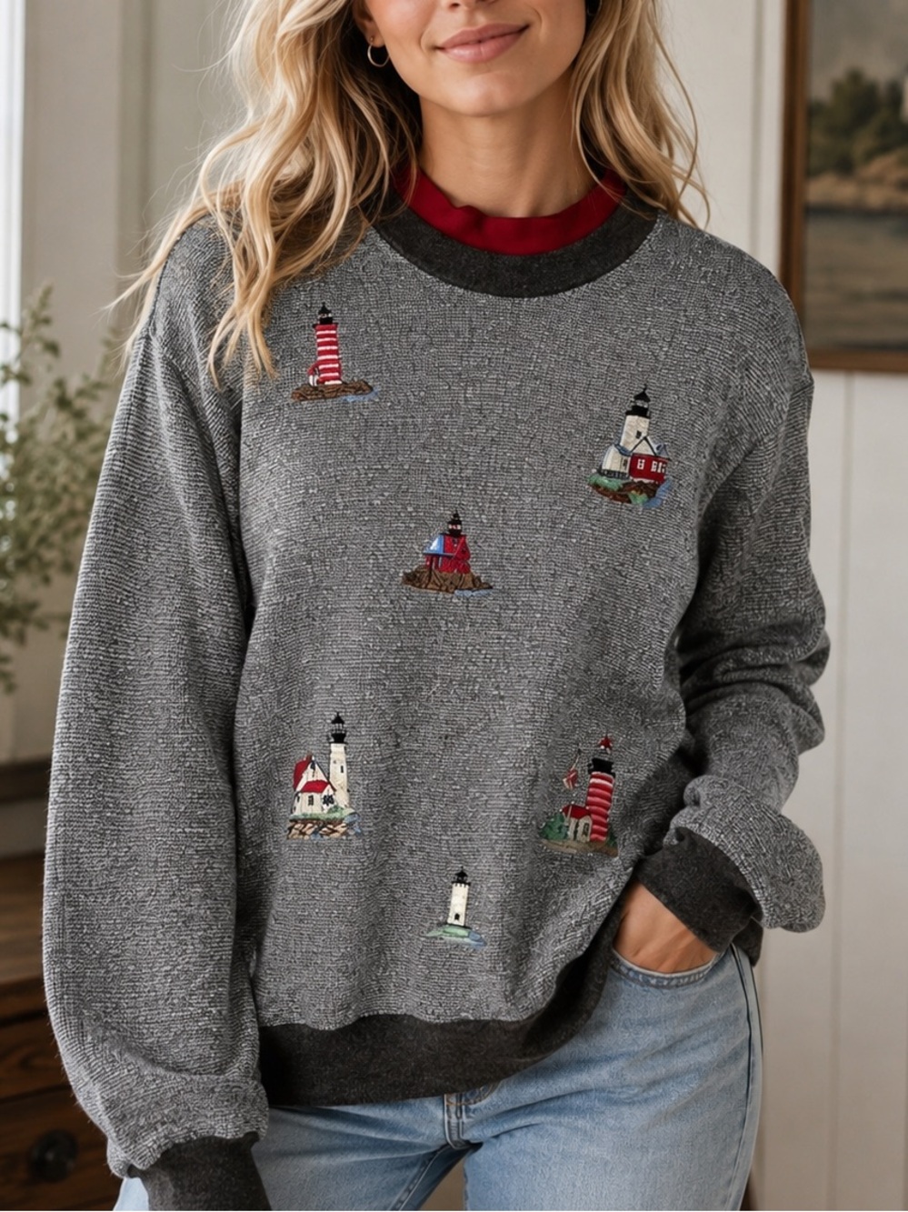 Vintage Bonworth Embroidered Sweater